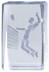 2100-04 Voleibol CUBO CRISTAL 8CM