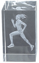 2100-07 Cross Trofeo CUBO CRISTAL 8CM